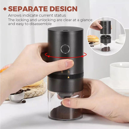 Electric Coffee Grinder Grinding Mill Bean Nut Spice Herb Blender Machine USB Black