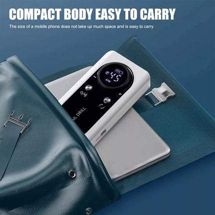 Professional Rechargeable Nail Drill File Machine 45000RPM Portable Electric
