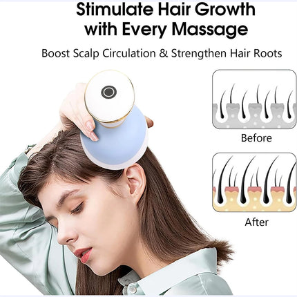 Electric portable Cordless Hair Scalp Massager with Kneading Massage Nodes