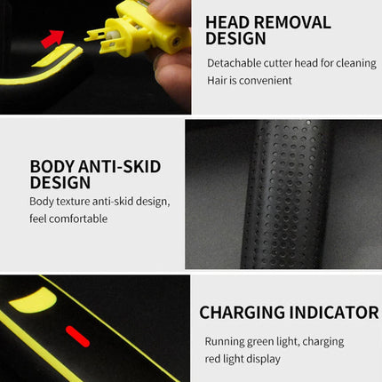 Full Body Washed Wet and Dry Shaver,Men's Electric Shaver Rotary Facial-Shaver