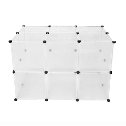 28 Packs Pet Playpen Puppy Cat Cage Enclosure Fence Play Pen Metal & Plastic