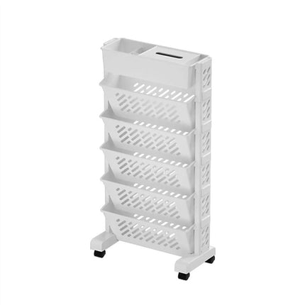 Home Removable Bookshelf Organizer Storage Shelf Beside Desk Adjustable Rack