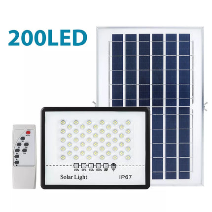 300W Solar Flood Light Dusk To Dawn LED Security Street Light & Remote Timer