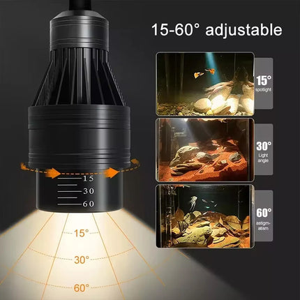 Adjustable Aquarium Spot Light 9.6W LED Fish Tank Lamp For Aqu Plants 9.6W