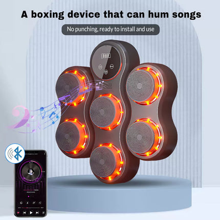 Music Boxing Machine Reaction Target Bluetooth Home Gym Electronic Wall Target