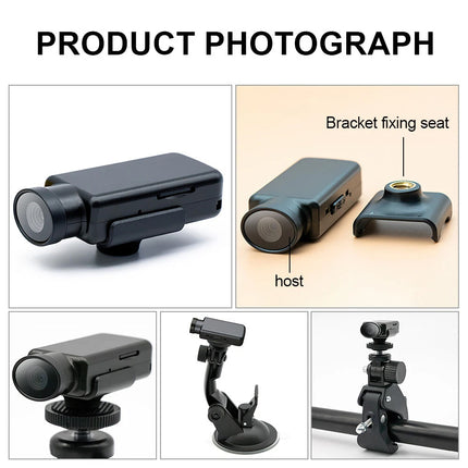 Motorcycle Sport Action Camera 1080P HD Bike Helmet Dash Cam Video Recorder