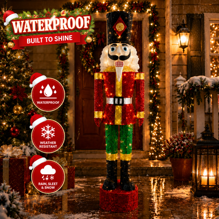 150cm Lighted Nutcracker Christmas Decoration LED Soldier Indoor Outdoor Decor