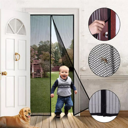 Oversize Magnetic Screen Door Heavy Duty Mosquito Bug Insect Net Screen Barrier