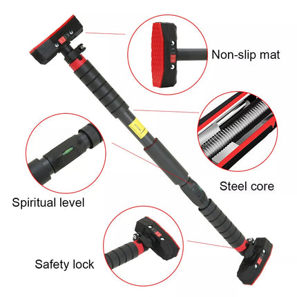 Pull Up Bar Chin Up Bar 70-100cm Adjustable Push Up Bar Doorway Wall Gym Frame