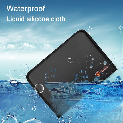 Fireproof Document Bag Waterproof Storage Pouch for Document File Cash Holder