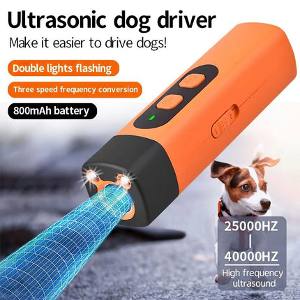 Long-range Ultrasonic Rechargeable Dog Bark Deterrent and Behavior Adjuster