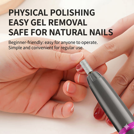 2-in-1 Electric Nail Drill & Rapid UV Curing Lamp Polishing Grinder Gel Drying