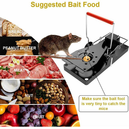 12Pcs Plastic Construction  Reusable Black Vertical Spring Rodent Devices - Image 3