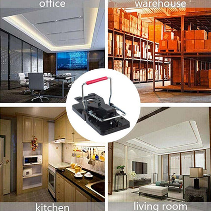 12Pcs Plastic Construction  Reusable Black Vertical Spring Rodent Devices - Image 9