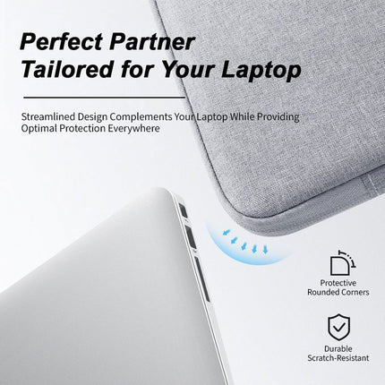 Laptop Sleeve Carry Case Cover Bag MacBook Surface Lenovo Dell HP 12" 13" 15" Grey