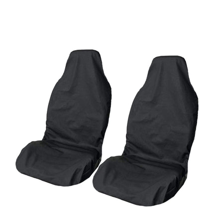 Universal Auto Car Seat Covers Anti Slip Throw Over Seat Cover Protector Black