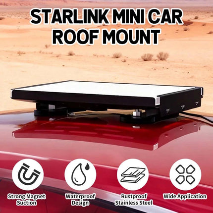 For Starlink Mini Roof Mount Mini Magnetic Roof Mount RV Roof Carbon Steel Waterproof Anti Rust