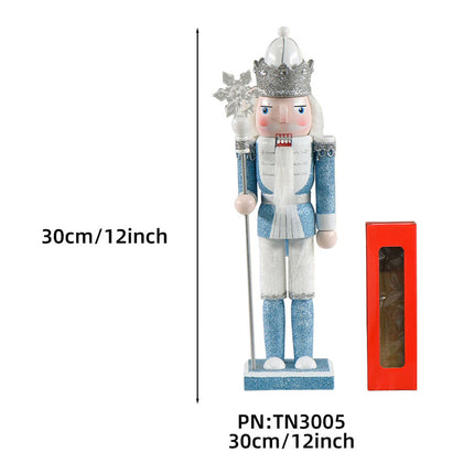 Wooden Nutcracker Soldier Gift Christmas Ornaments Xmas Party Decor 30cm