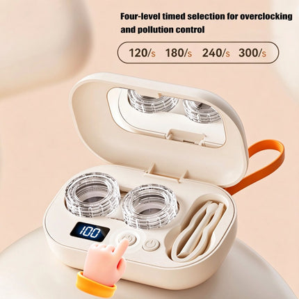 Ultrasonic Contact Lens Eyeglass Cleaning Case Portable Electric Home Supplies