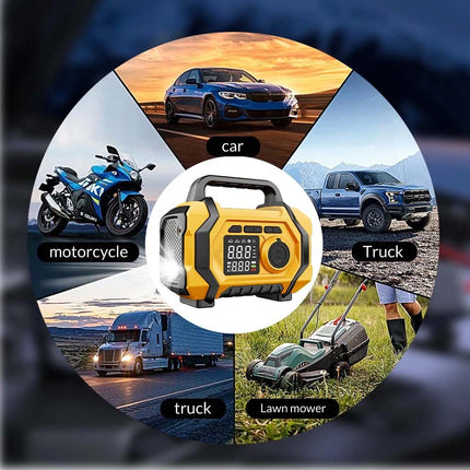 9000A Car Jump Starter Power Bank With Air Compressor Battery Booster 5 in 1 HOT
