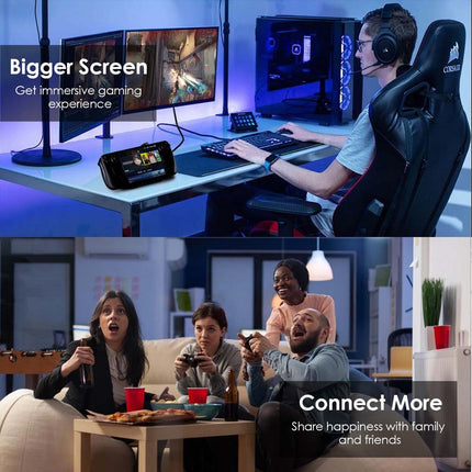Docking Station for Steam Deck/ROG 4K@144Hz USB-C Dock 100W PD 3x 10G USB 3.2