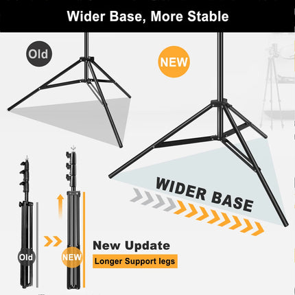 2.5X3M Photograph Background Support Adjustable Photo Backdrop Stand Kit +BAG
