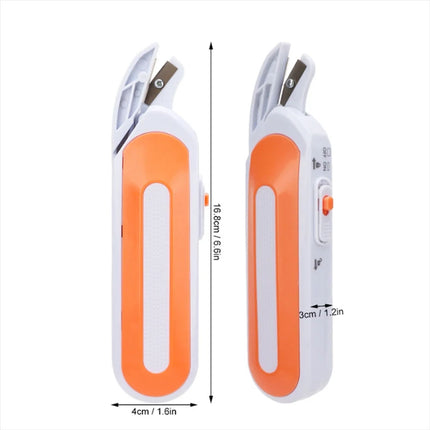 Power Shears Cordless Electric Scissors Cutter for Sewing Scrapbooking Crafting (Orange)