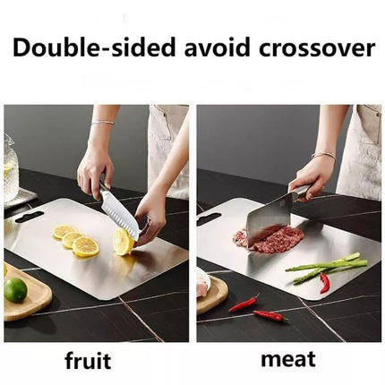 Titanium Cutting Board Double-Sided Chopping Boards for Kitchen Camping Cooking