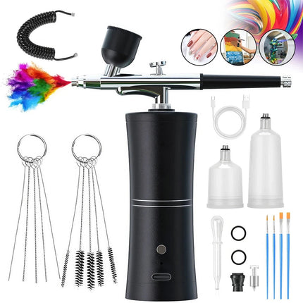 Rechargable Airbrush Kit with Compressor Spray Kit for Nail Art, Cake, Painting