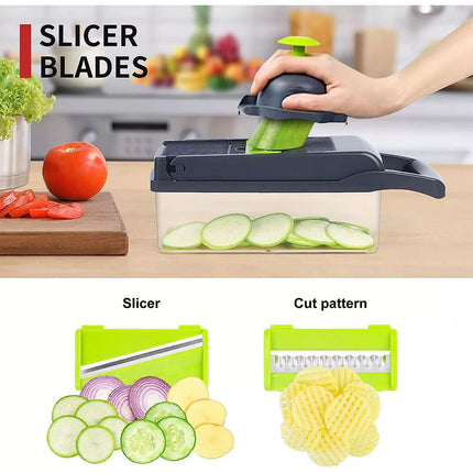 22 in 1 Vegetable Fruit Chopper Cutter Food Onion Veggie Dicer Slicer Kitchen