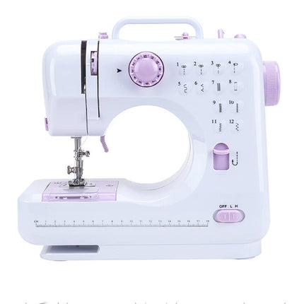 Mini Sewing Machine 12 Stitch Electric Foot Pedal 2-Speed for DIY and Repairs