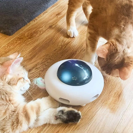 Interactive UFO Cat Toy Electric Teaser Pet Entertainment Fun Toy for Cats