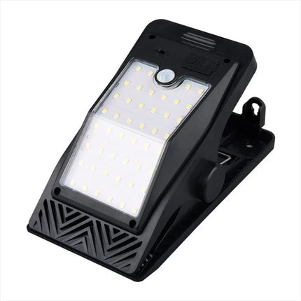 Solar Motion Sensor Clip on Light LED Outdoor Camp Tent Portable Emergency Light (White Light)