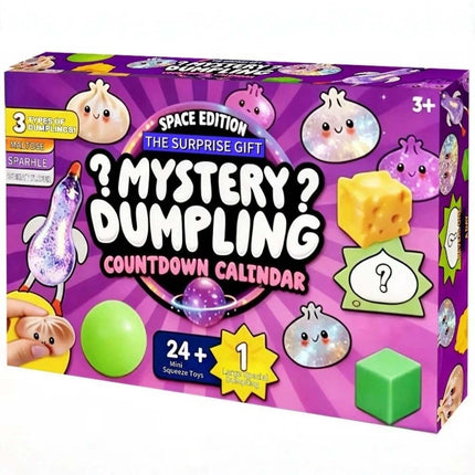 24 Days Christmas SquishiesAdvent Calendar Dumpling SquishyToys Boys And Girls Xmas Gift