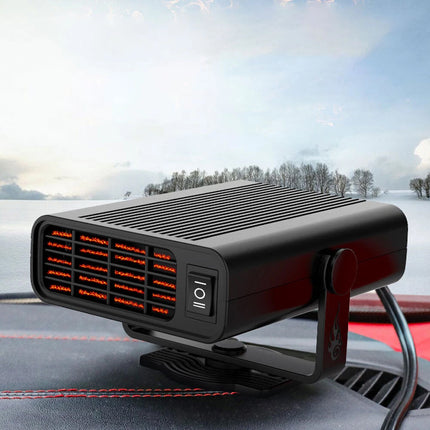 Portable Electric Car Heater 12V Heating Fan Defogger Defroster Demister
