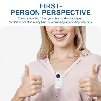 1080p Collar Monitor Camera Video Recorder Mini Body Camera 32GB TF Cat Dog Pet