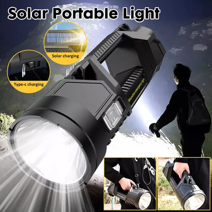 1200000 lumens LED Searchlight Spotlight USB Rechargeable Hand Torch Work Lights