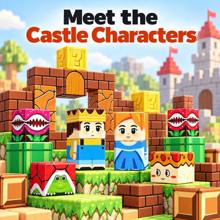 108 Pcs Building Blocks Castle Adventure 3D Cube Construction Toy Christmas Gift
