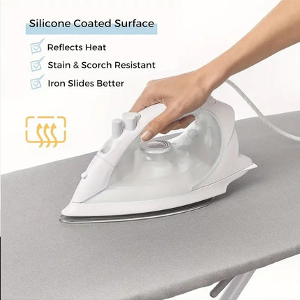 Ultra Thick Ironing Board Cover Heat Retaining Felt Iron Easy Fitted Clevinger Grey