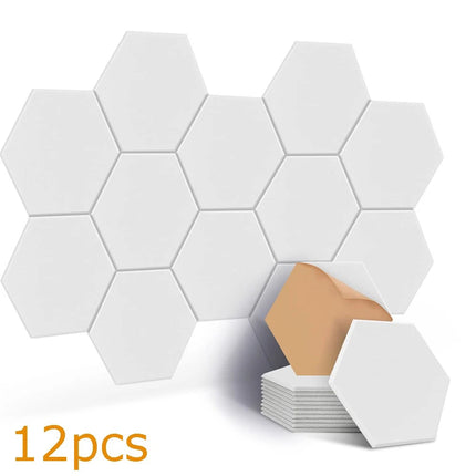 12 Pack Self-Adhesive Soundproofing Acoustic Tiles Wall Panels Studio Home