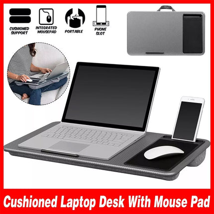 Multi Functional Lap Desk Cushion Table Work Station Mouse Pad for Laptop Tray