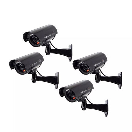 4 Sets Flash LED Light Fake Dummy Camera Night Security Surveillance CCTV