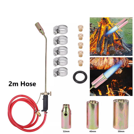3 Nozzle Gas Torch Blow Torch Camping Gun BBQ Flame Maker Weed Burner BBQ Tool