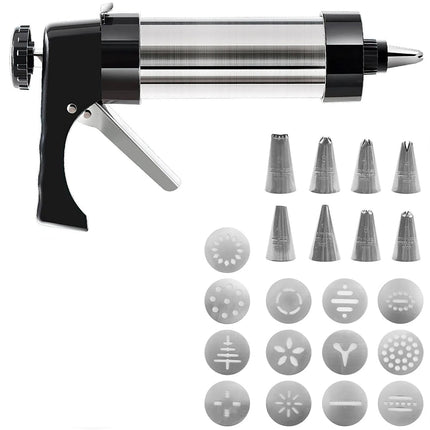 Biscuit Press Gun Cookies Making Kit Cake Icing Decorating Biscuit Maker Set