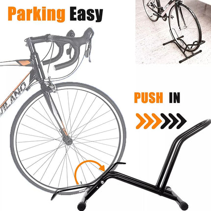 Road Bike Stand Floor Bike Rack Garage Bicycle Stands for Storage Indoor/Outdoor