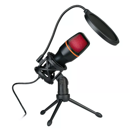 USB Microphone RGB condensador for Podcast Recording Studio Streaming Laptop PC