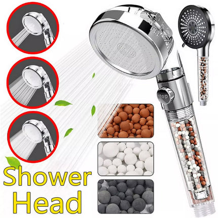 Shower Head,Ionic Shower Head Filter Shower Head for Hard Water 3 Modes Sprayer