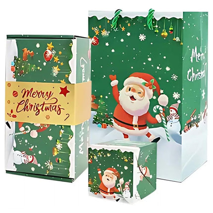 10 Bounces Christmas Surprise Gift Box Explosion for Money-Folding Pop-Up Explosion Gift Box Green