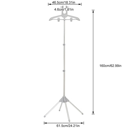 Steamer Stand Telescopic Garment Steamer Rack Height Adjustable Garment (grey)