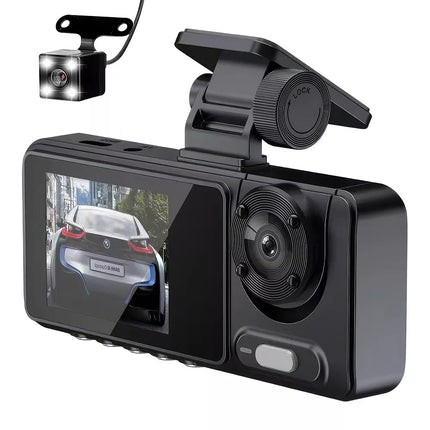 HD 1080P Dash Camera Front and Rear Inside Car DVR Dash Cam Video Recorder 3 Len